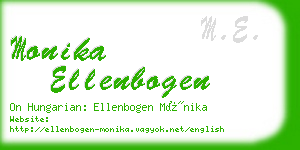 monika ellenbogen business card